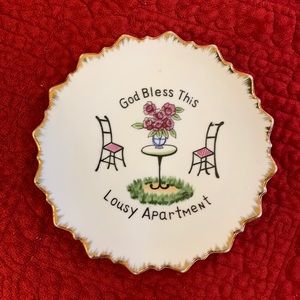 God Bless This Lousy Apartment Decorative Plate